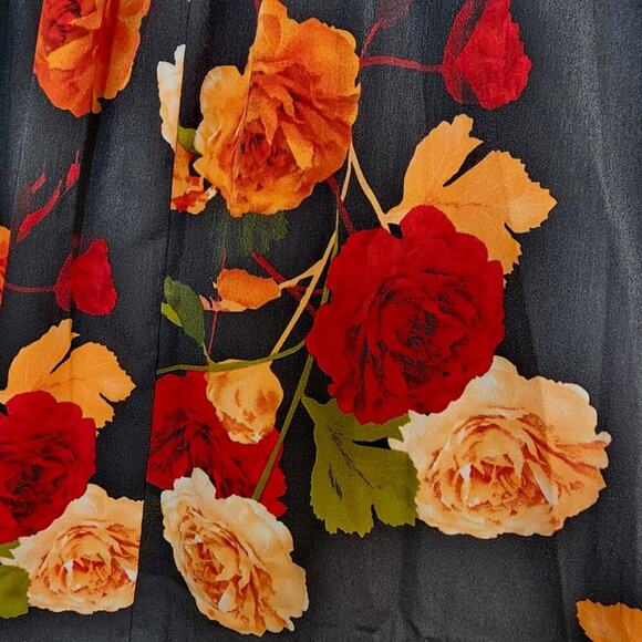 Umgee Off Shoulder Bell Sleeve Floral Mini Dress Size Small Hippie Peasant Gypsy - Picture 7 of 7